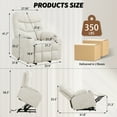 thumbnail image 3 of Korser Power Lift Recliner Chair for Elderly with Massage for Living Room,Beige, 3 of 7