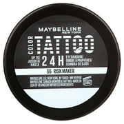 Maybelline Color Tattoo Up To 24HR Longwear Cream Eyeshadow Makeup, Risk Maker, 0.14 oz