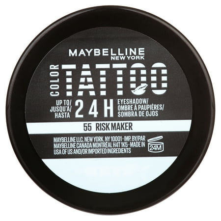 Maybelline Color Tattoo Up To 24HR Longwear Cream Eyeshadow Makeup, Risk Maker, 0.14 oz