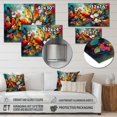 thumbnail image 4 of Designart "Garden Symphony Red Vibrant III" Floral Metal Art Print, 4 of 5