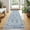 Blue Floral, variant on Vintage Washable Runners for Hallways 2.6x16, Non-Slip 16ft Extra Long Kitchen Runner Rug, Terracotta Ultra Soft Printed Medallion Stair Runners Indoor for Bedroom