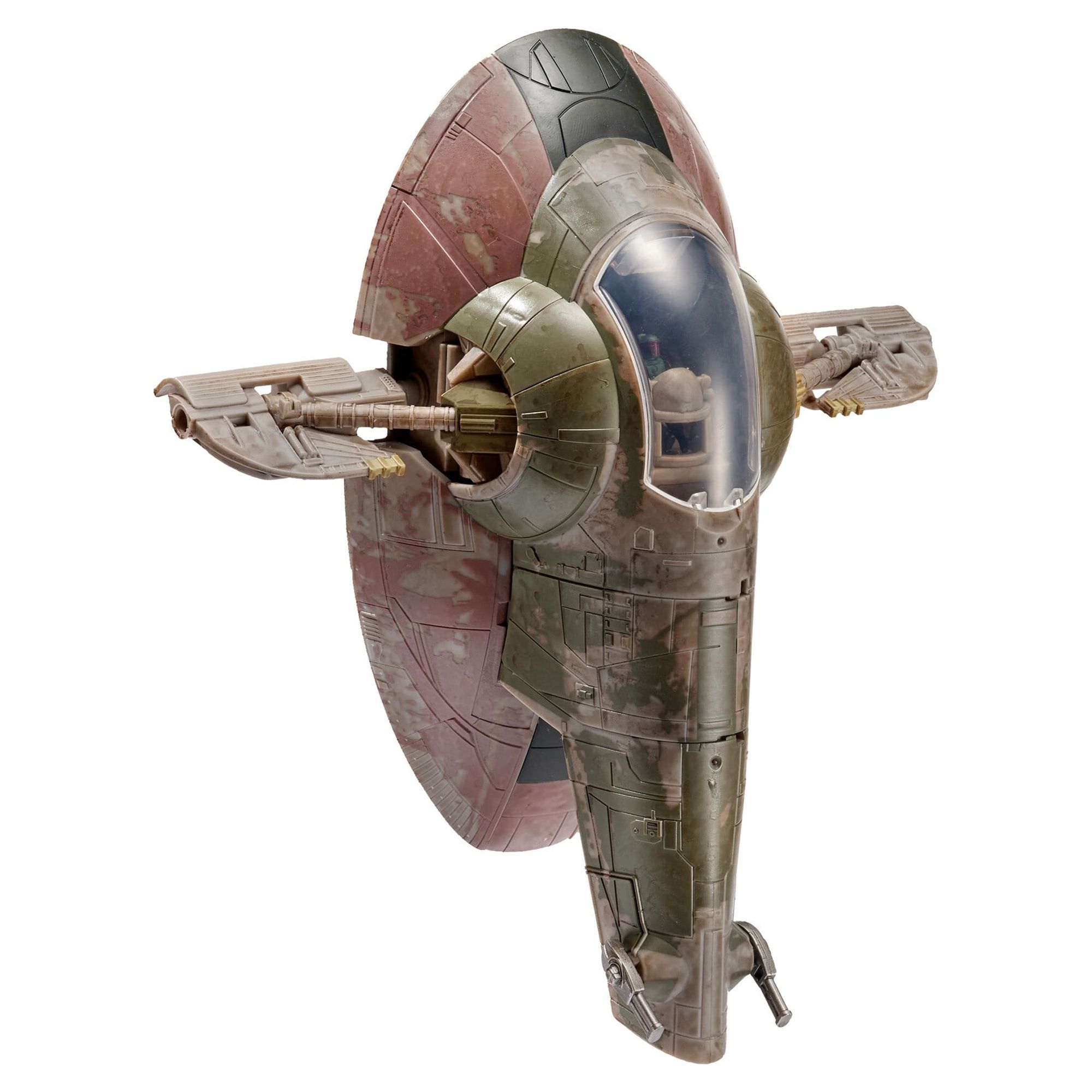 Star Wars Micro Galaxy Squadron Boba Fett’s Starship - 7-Inch Starship Class Vehicle with 1-Inch Boba Fett and Fennec Shand Micro Figure Accessories - image 3 of 6