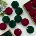 thumbnail image 6 of Christmas Ornaments 8cm Flocking Ball Christmas Ball Dark Velvet Christmas Ball Christmas Tree Decoration 12pcs, 6 of 8