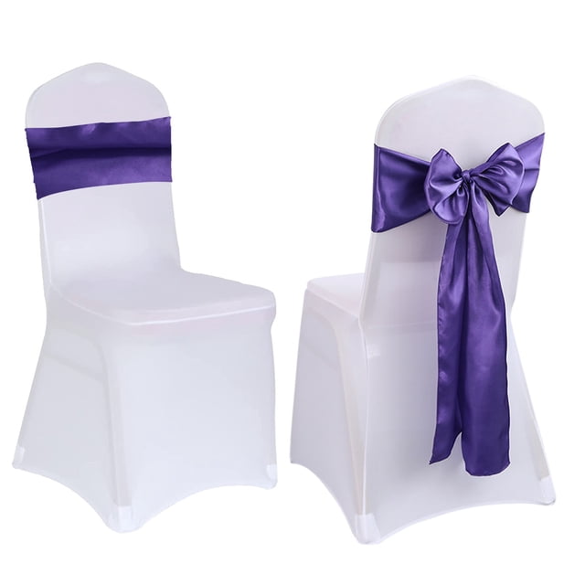 Chair Ribbon Bow Strap Wedding Banquet Party Event Decoration Chair Bow Tie Chair Bow