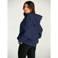 thumbnail image 4 of Trendy Queen Womens Oversized Hoodies Fleece Sweatshirts Long Sleeve Sweaters Pullover Fall Outfits Winter Clothes Grey M .., 4 of 7