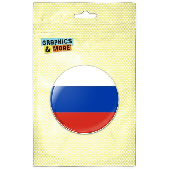 Russia National Country Flag Pinback Button Pin Badge