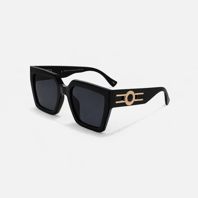 GAFAS DE SOL NEGRAS CUADRADAS SUN163 F3028