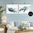thumbnail image 3 of Stupell Industries Blue Weathered Turtle Portraits 2 Piece White Framed Giclee Art Set design by Marcus Prime, 24 x 30, 3 of 8