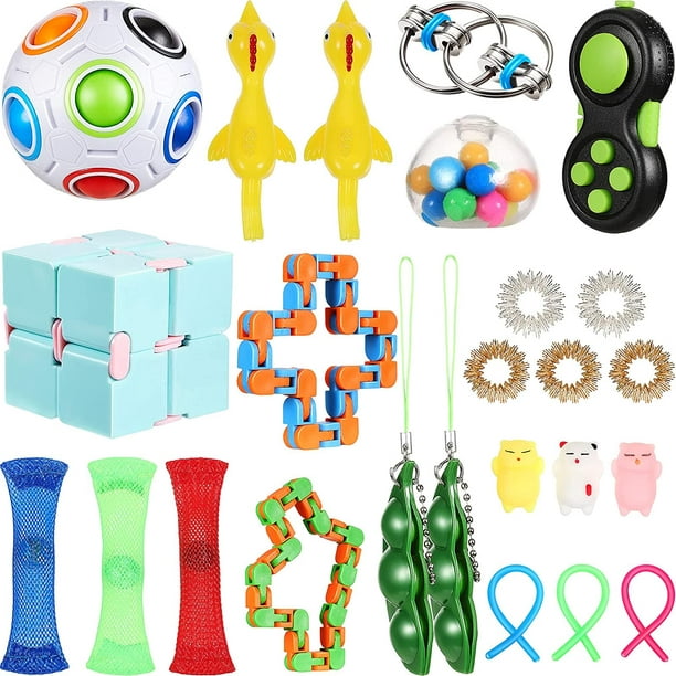 50Pcs Classroom Prizes Fidget Toy Pack, Fidget Sensory Toys Set