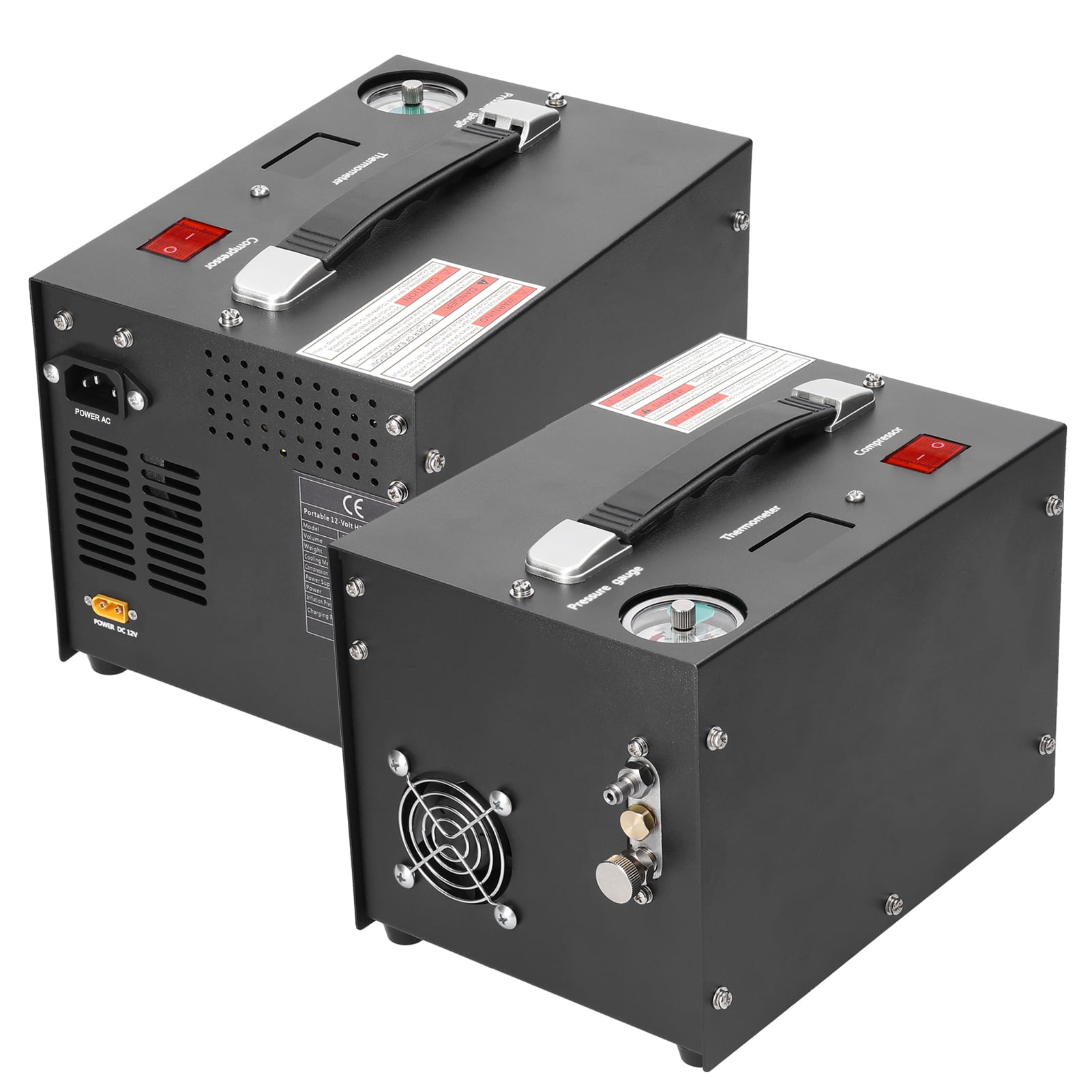 KKmoon Black 12V 4500 PSI 1-Stage Air Compressor 0.5 L