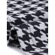 thumbnail image 5 of INSPIRAR CHIC Blusas de Manga Larga con Cuello Peter Pan de Houndstooth y Botones en la Espalda L Azul Marino, 5 of 6