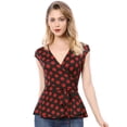 thumbnail image 1 of Top Sin Mangas Allegra K con Cuello en V para Mujer Negro XL, 1 of 6
