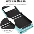 thumbnail image 5 of for Samsung Galaxy Z Flip 4 Case with Card Slot Holder, [RFID Blocking] [Crossbody Strap] Women Girls PU Leather Wallet Case Lanyard Kickstand Crossbody Bag for Z Flip 4 - Blue, 5 of 14