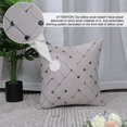 thumbnail image 5 of PiccoCasa 2Pcs Plaids Diamonds Shape Geometric Cushion Cover, 18"x18" Gray, 5 of 6