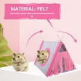 thumbnail image 2 of Hamster Tent Pet Heaut Onout Nest House Chinchilla Fieltro Hideaway Guinea Pink Hut, 2 of 7