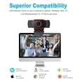 thumbnail image 4 of HD Webcam USB Computer Web Camera For PC Laptop Video Cam W/ Microphone, 4 of 11