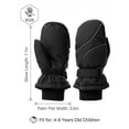 thumbnail image 3 of Spencer Kids Ski Gloves Winter Waterproof Snow Mittens Winter Warm Gloves for Boys and Girls Outdoor Activities (Suit 4-9 years), 3 of 6