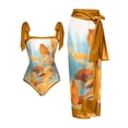 thumbnail image 1 of Beach Spa Swimsuit Three-Piece Set French Retro One-Piece Bikini, 1 of 1