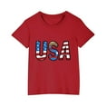 thumbnail image 6 of OKSALE Funny 4th of July Shirts for Big Kids USA American Flag Printed Tops Unisex Boys and Girls Summer Short Sleeve T Shirt Novelty Fashion Cotton Tshirts, 6 of 7