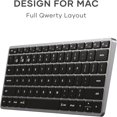 thumbnail image 3 of Satechi Slim X1 Bluetooth Backlit Keyboard for MAC (Space Gray)- Refurbished Good, 3 of 5