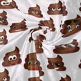 thumbnail image 4 of SKYSONIC Velvet Plush Throw Thermal Blanket - 4x5FT - Funny Cute Poop Set Printed for Couch Bed Sofa Car, 4 of 5