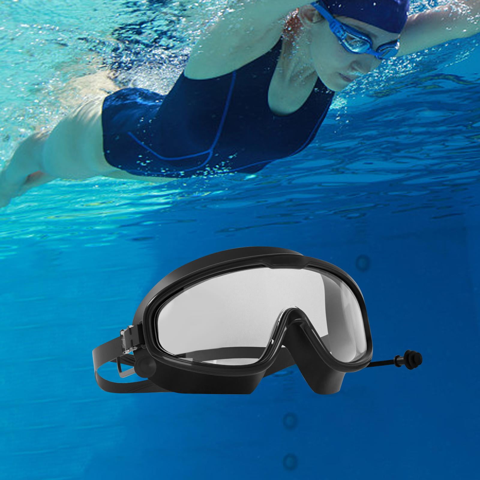 Lunettes de natation Lunettes de natation Lunettes de plongee Confortables avec bouchons d oreille Adulte