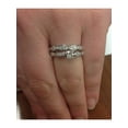 thumbnail image 4 of G SI 3/4ct Vintage Diamond Engagement Ring Matching Wedding Band Set White Gold, 4 of 4