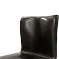 thumbnail image 4 of Bowery Hill 24.75"Contemporary Faux Leather Counter Stool in Black (Set of 2), 4 of 8