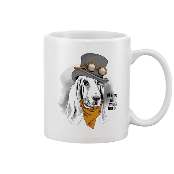 Hound Wearing Steampunk Top Hat Mug -Image by Shutterstock