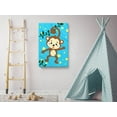 thumbnail image 2 of Awkward Styles Little Monkey Framed Canvas Art Cute Animals Illustration Kids Room Wall Art Monkey Prints Funny Art for Kids Animal Art Newborn Baby Room Wall Decor Animal Wallpapers Made in USA, 2 of 7