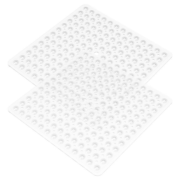 Bath Tub and Shower Mats Non Slip Easy to Clean Square Shower Bathtub Mat Comfortable Shower Stall Floor Mat Bathtub Mat with Drain Holes for Bathroom