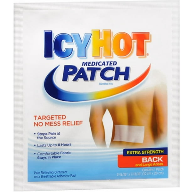 ICY HOT Extra Strength Medicated Patch, Large 1 ea (Pack of 3