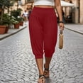 thumbnail image 2 of Maean Womens Capris Pants High Waist Lounge Joggers Workout Gym Yoga Casual Stretchy Capri Pant, 2 of 7