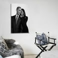 thumbnail image 5 of Michelle Obama And Barack Obama Black And White Room Aesthetic Poster Print Art Wall Painting Canvas Posters Gifts Modern Bedroom Decor 12x18inch(30x45cm), 5 of 6