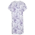 thumbnail image 4 of Women's Adaptive Poly / Cotton Backwrap Gown (Lilac With Flowers 04, XX-Large), 4 of 8