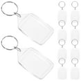 thumbnail image 4 of WHAMVOX 10Pcs Mini Photo Frame Keychain Diy Capable Abs Transparent Memory Display Graduation, 4 of 8