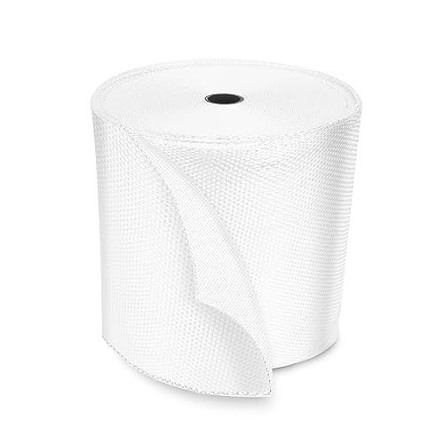 Fiberglass Cloth Tape, 6 oz, 4 inch Wide by 50 yd, Woven Fiberglass Fabrics Tape White 4inch White 4inch