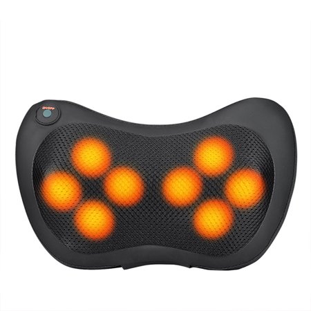 LDPT Massage Pillow Neck Back Massager With Heat Shiatsu Deep Kneading For Shoulder Leg Foot And Full Body Pain Relief Stress Relax At Home Office And Car