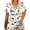 White Womens Tops #5, variant on YOTAMI Womens Plus Size Floral Tops V-Neck Short Sleeve Summer Graphic Tees Fashion Loose Fit Casual Blouses Blue