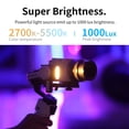 thumbnail image 3 of ora ZHIYUN CRANE-M3S Cámara estándar Estabilizador de cardán de 3 ejes de mano Luz de relleno LED incorporada PD Batería de carga rápida Mini trípode Estuche de transporte para cámara DSLR sin espejo Irfora Estabilizador de cardán, 3 of 7