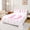 White Pink D, variant on Feelyou Pink Bowknot Monogrammed K King Sheets, Kawaii Love Heart Print Bedding, 4pcs, 1 Flat Sheet, 1 Fitted Sheet and 2 Pillowcases