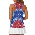 thumbnail image 5 of HUIACONG Tie Dye Star Pattern Women's Sleeveless Golf Shirts, Casual Quick Dry Workout Tank Tops Anti Fade Golf Sleeveless Tank Top for Indoor Hiking, 5 of 7