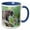 Blue/White, variant on 3drose, White-nosed Coati Wildlife, Corcovado, Costa Rica - Sa22 Jgs0053 - Jim Goldstein, 11oz Mug