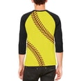 thumbnail image 2 of Softball Mens Raglan T Shirt, 2 of 2