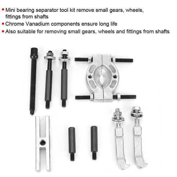 Mini Bearing Separator Tool Kit Chrome Vanadium Puller Set Gearbox Disassembly Vehicle Transmission Compact Case