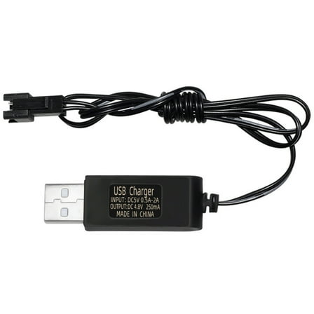Yokua 4.8V 2P Plug USB Charging Cable 4.8V 250mA Output for Toy Car