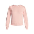 thumbnail image 4 of Time and Tru Women's Crewneck Sweater with Long Sleeves, Sizes XS-XXXL, 4 of 6