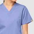 thumbnail image 3 of Wink Origins Bravo-Women's V-Neck Scrub Top, Ceil Blue, XS Regular, 3 of 3