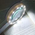 thumbnail image 2 of Lupa de lectura con 14 luces LED, Loupe30x, Lupa iluminada de 125 mm, Lupa para niños para lectura, Joyería, Exploración, Eld,11 Feliz Sencillez, 2 of 5