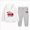 A108-Grey, variant on 4-5 Years Toddler Boys 2 Piece Outfit Set Fire Engine Graphic Hoodie and Pants